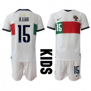 Portugalsko Rafael Leao #15 Dětské Venkovní dres komplet MS 2022 Krátký Rukáv (+ trenýrky)